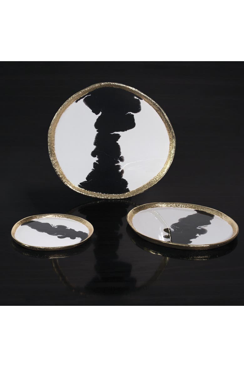 Bianco Nero Platter, Main, color, White