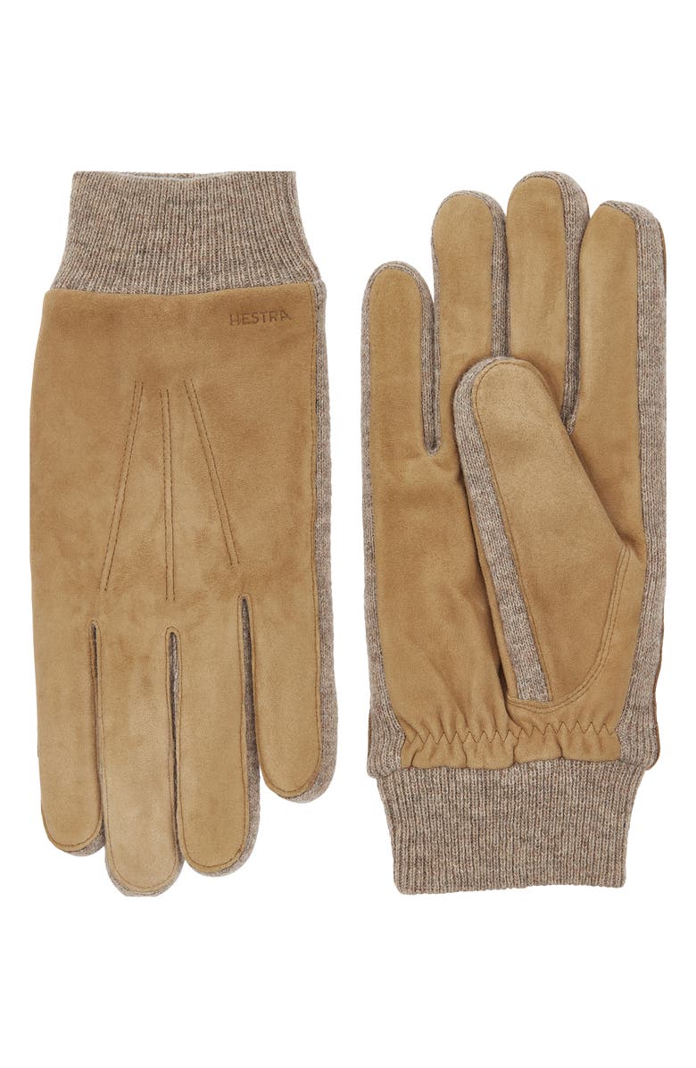 Hestra Geoffrey Leather Gloves, Main, color,