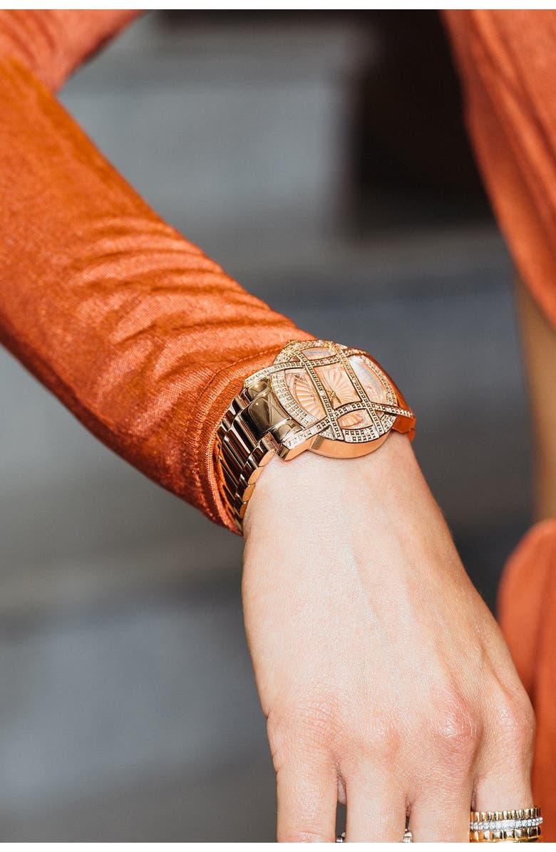 JBW Women's Olympia 10 Year Anniversary Diamond Bracelet Strap Watch, 37mm - 0.20 ctw, Alternate, color, Rose Gold