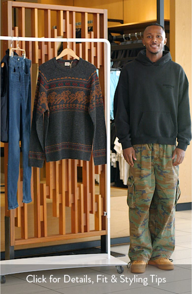 Donegal Merino Wool Crewneck Sweater, sales video thumbnail