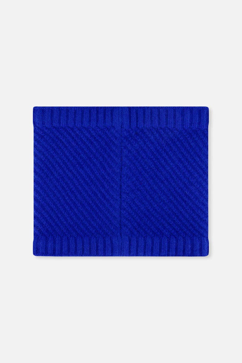 Boy Winter Knit Fleece Lined Stretch Neckwarmer, Alternate, color, Royal Blue