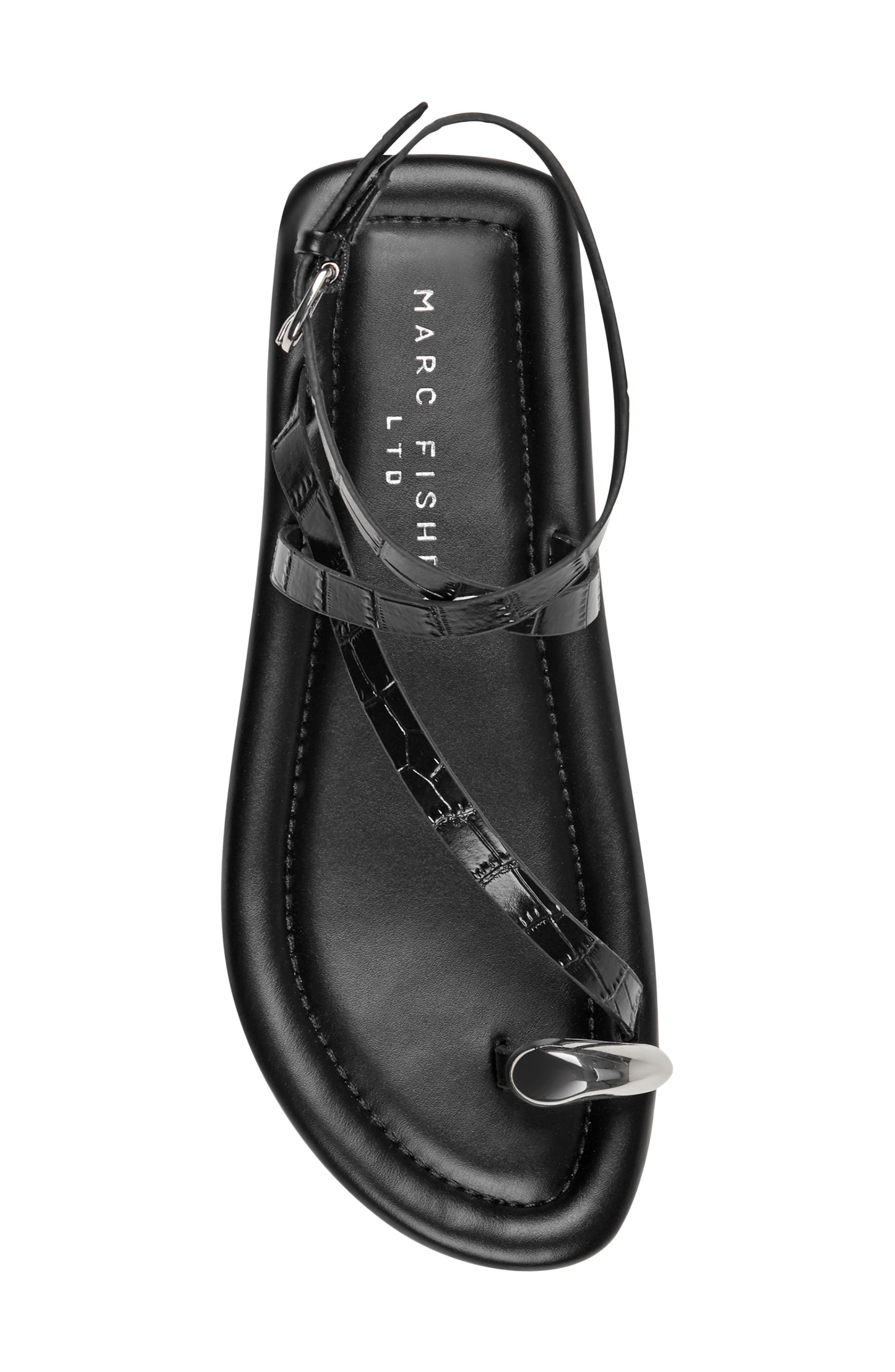 Marc Fisher LTD Gynnie Strappy Sandal, Alternate, color, Black