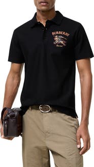 Burberry Knight Check Cotton Polo Shirt