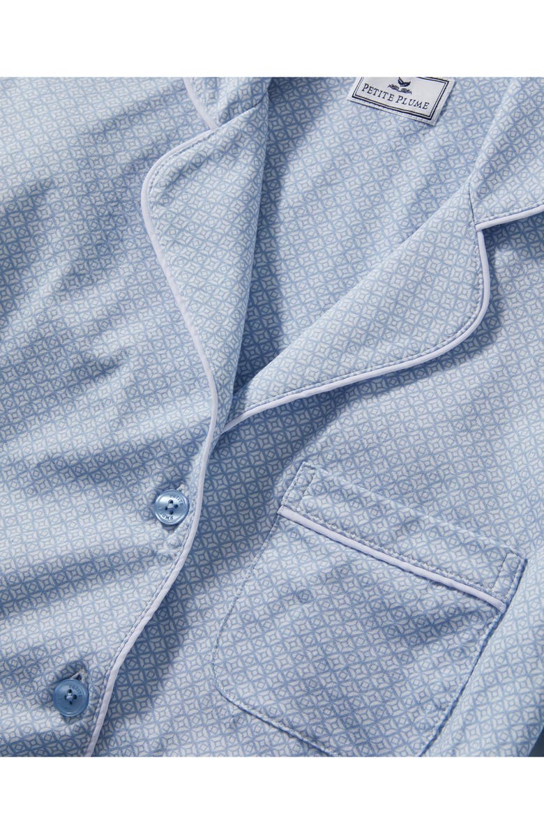 Petite Plume Classic Lightweight Pima Cotton Pajamas, Alternate, color, Blue