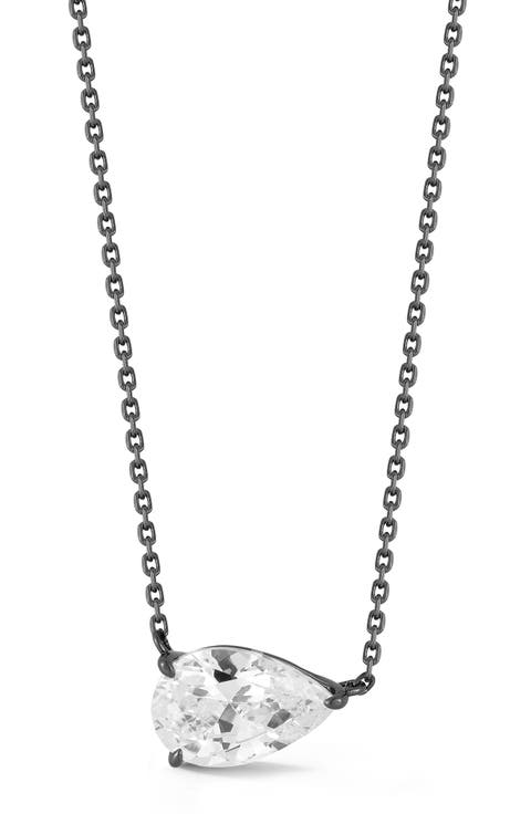 Pear Cubic Zirconia Pendant Necklace