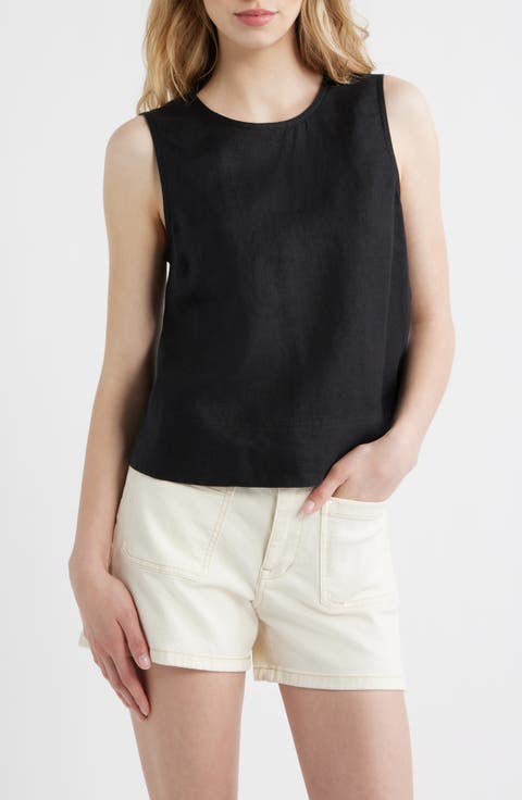 Suki Sleeveless Linen Top