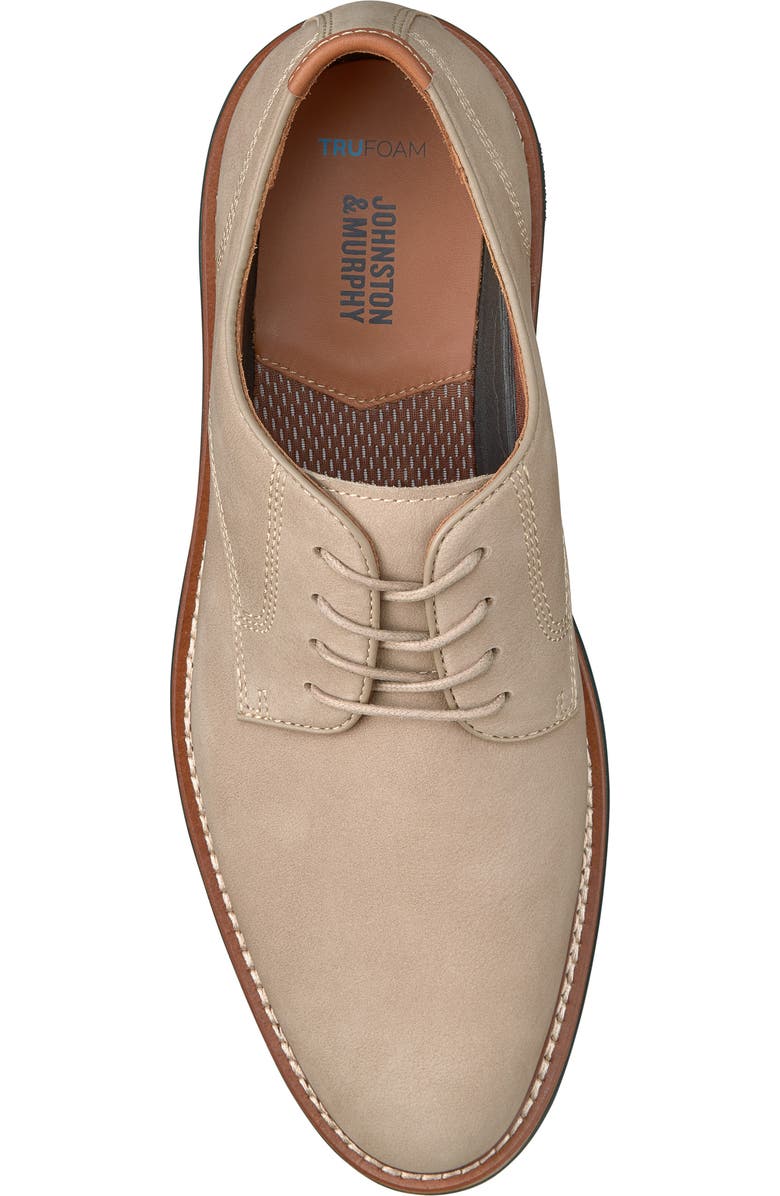 Johnston & Murphy Upton Plain Toe Derby, Alternate, color, Taupe Nubuck