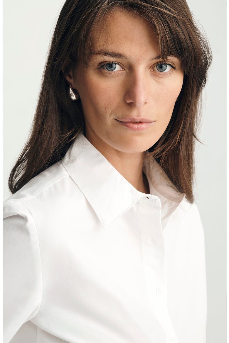 Poplin Shirt, Alternate, color, WHITE