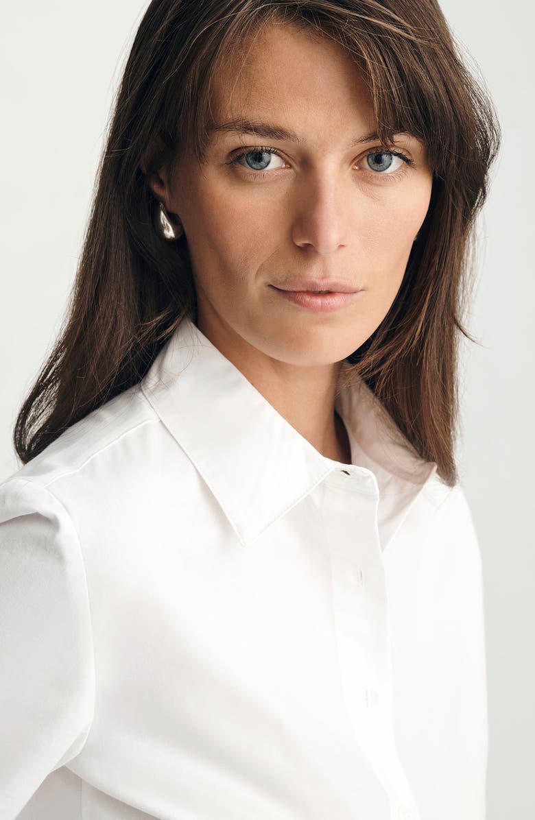 Mavi Jeans Poplin Shirt, Alternate, color, White