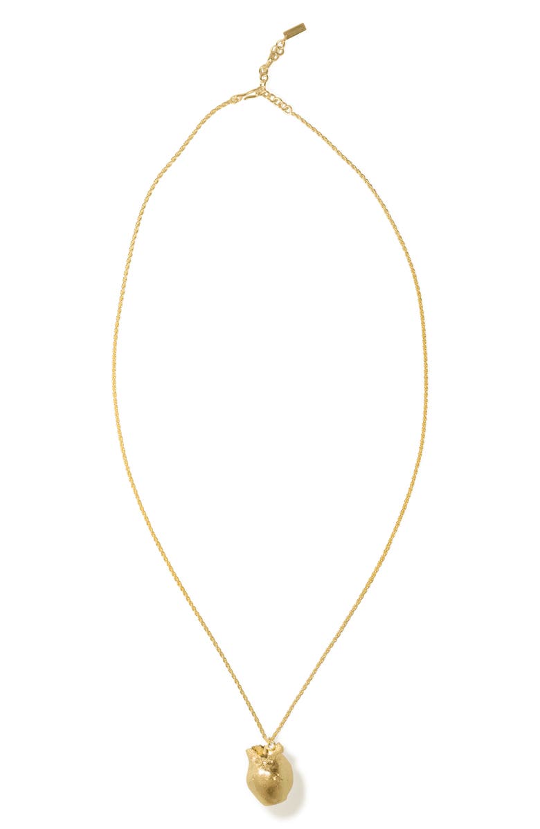 COMPLETEDWORKS Tumbled Pendant Necklace, Main, color, 18Ct Gold Plated