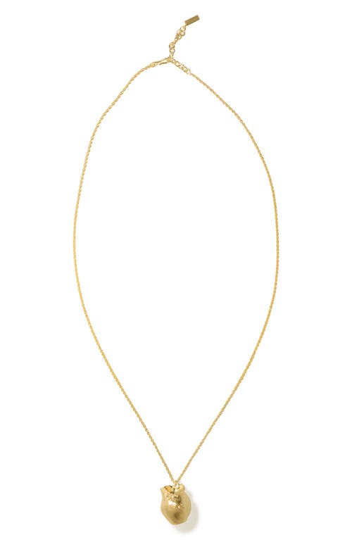 Completedworks Tumbled Pendant Necklace In Gold