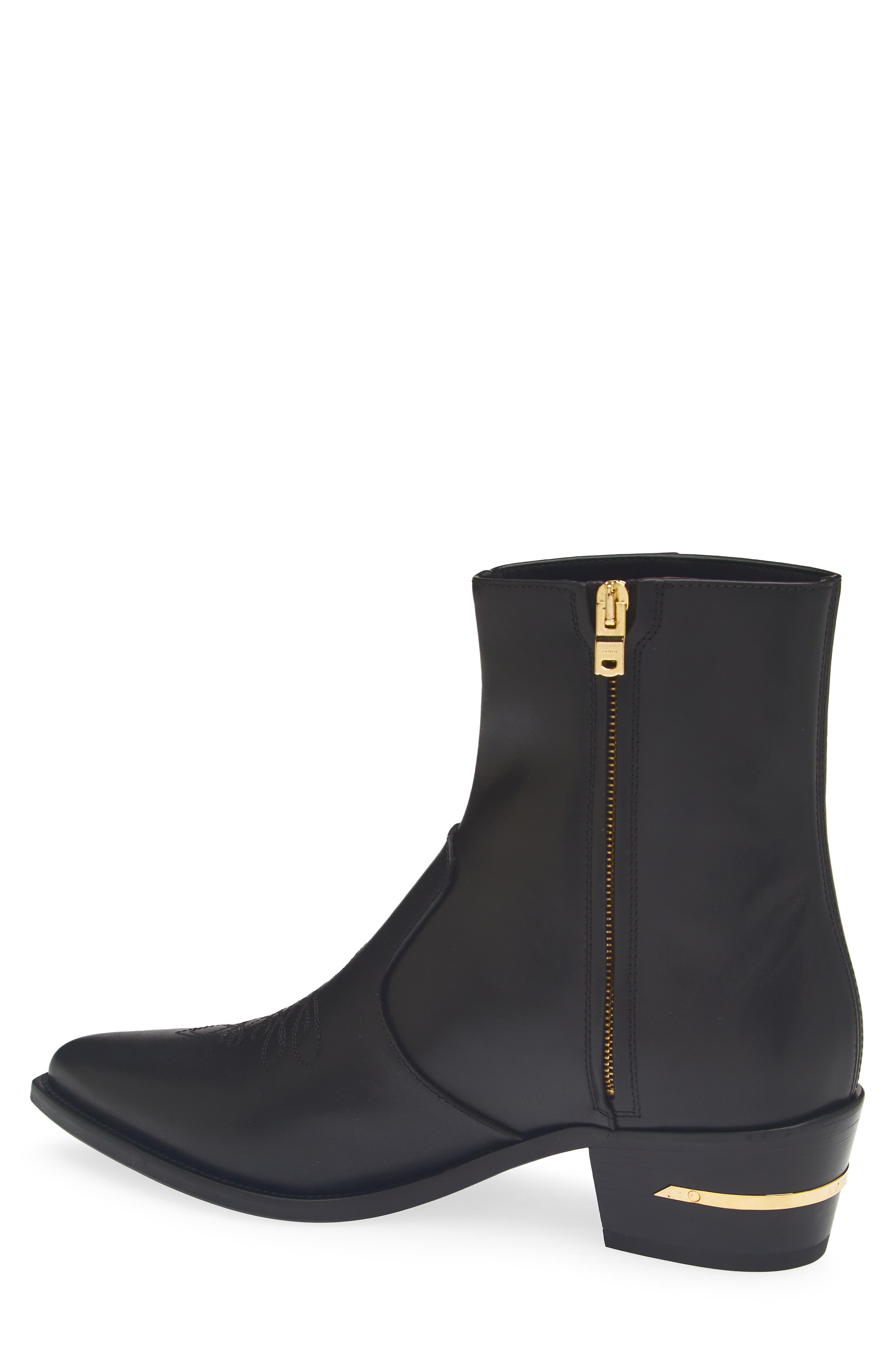 Ryder Leather Boot, Alternate, color, BLACK GOLD