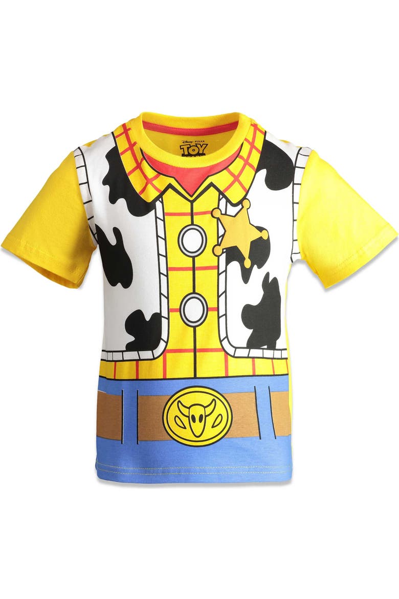 Toy Story 4-Pack Short Sleeve T-Shirts, Alternate, color, Woody Buzz Multi