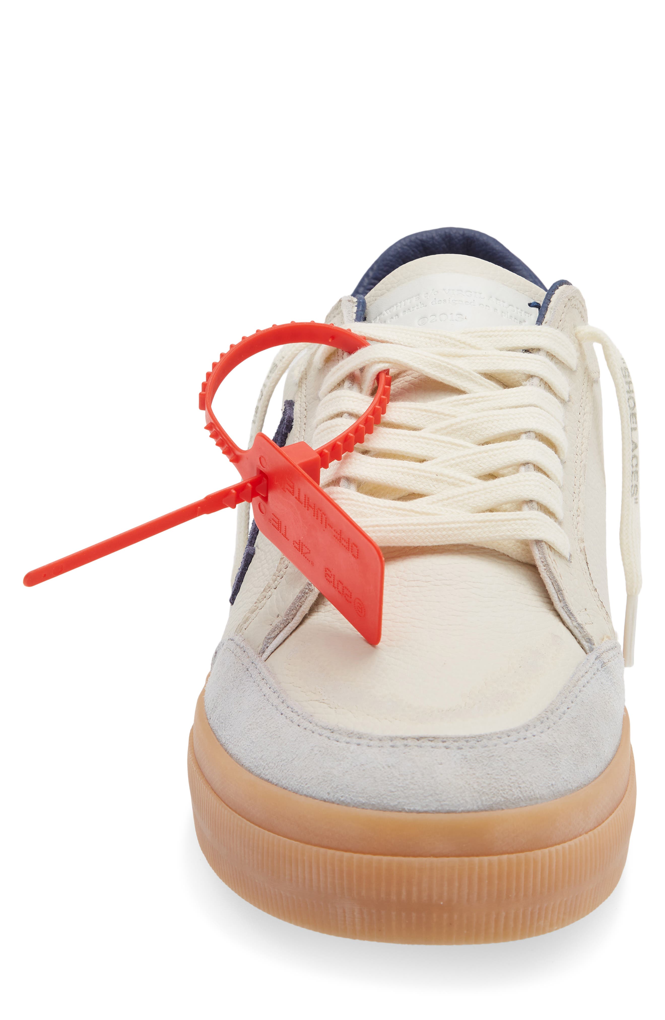 Off-White Vulcanized Low Top Sneaker, Alternate, color, Light Blue - Blue