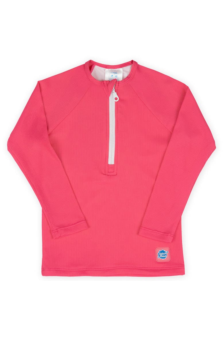 Kids Premium Long Sleeve Rashguard, Main, color, Pink