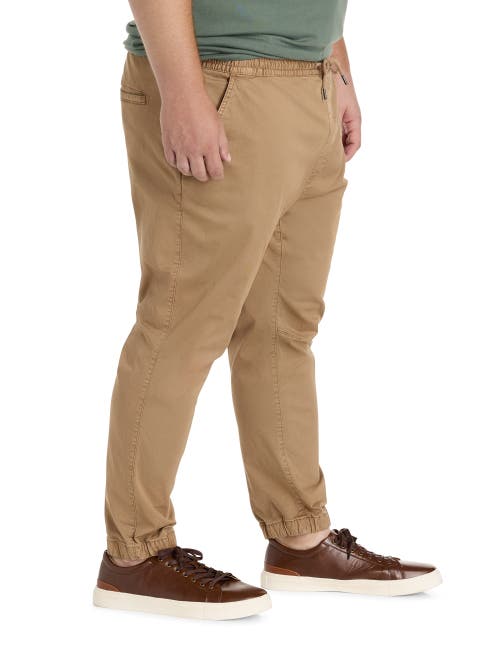True Nation By Dxl Big & Tall All-day Slim Fit Joggers In Brown