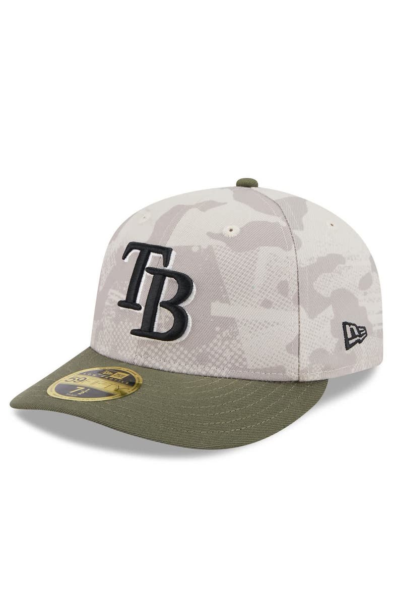 New Era Men's New Era Light Beige/Olive Tampa Bay Rays 2025 Armed Forces Day Low Profile 59FIFTY Fitted Hat, Alternate, color, Light Beige