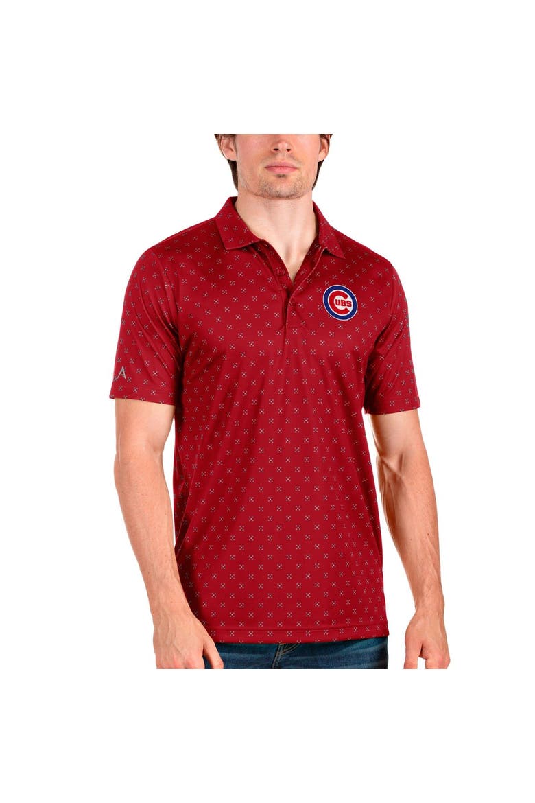 Men's Antigua Red Chicago Cubs Spark Polo, Main, color, Red