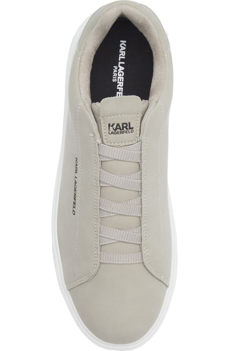 KARL LAGERFELD PARIS Laceless Sneaker, Alternate, color, Light Grey