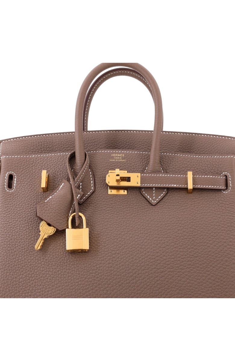 Pre-Owned Hermes Birkin Handbag Grey Togo with Gold Hardware 25, Alternate, color, Etoupe