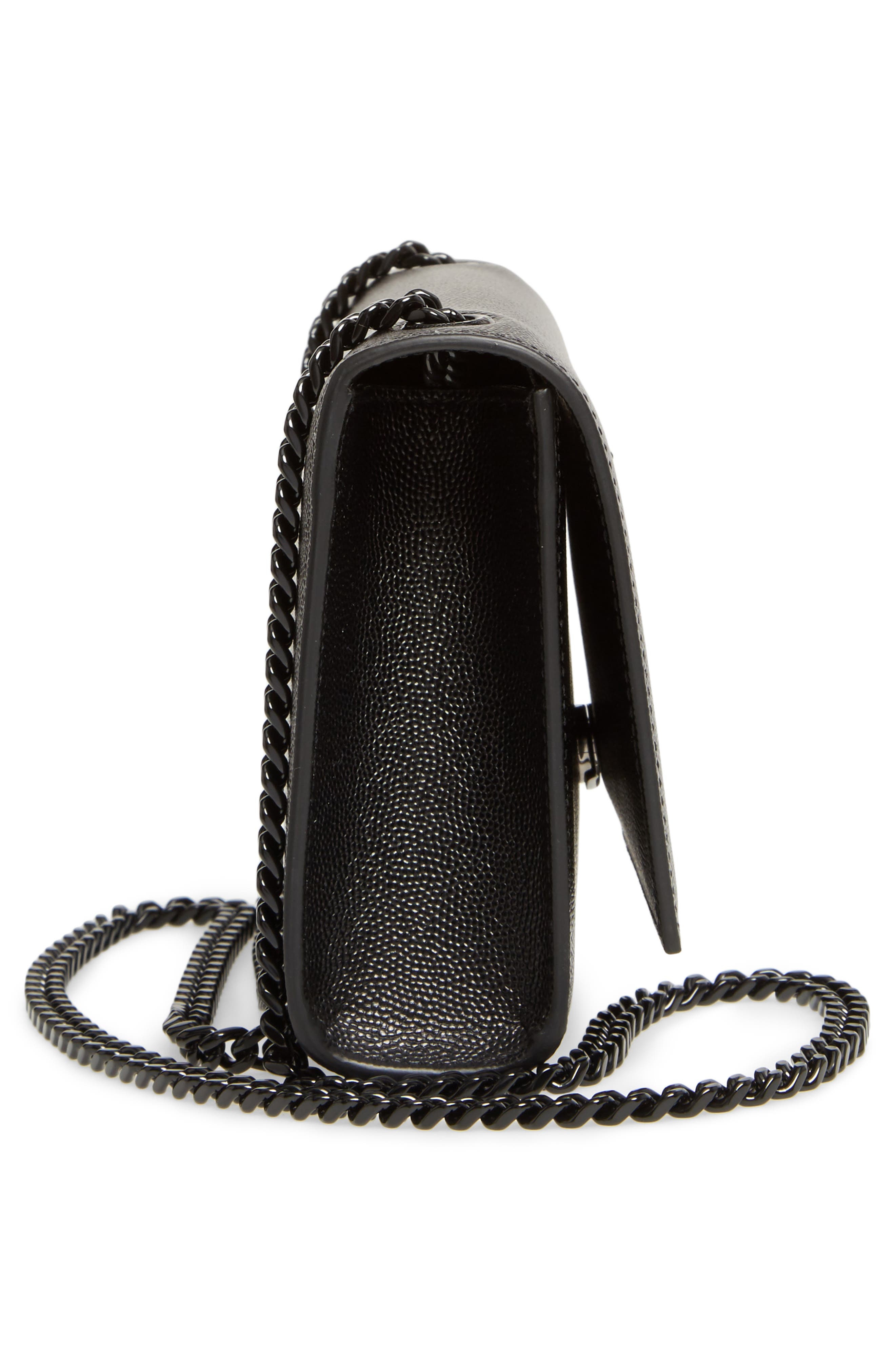 Saint Laurent Small Kate Leather Shoulder Bag, Alternate, color, 