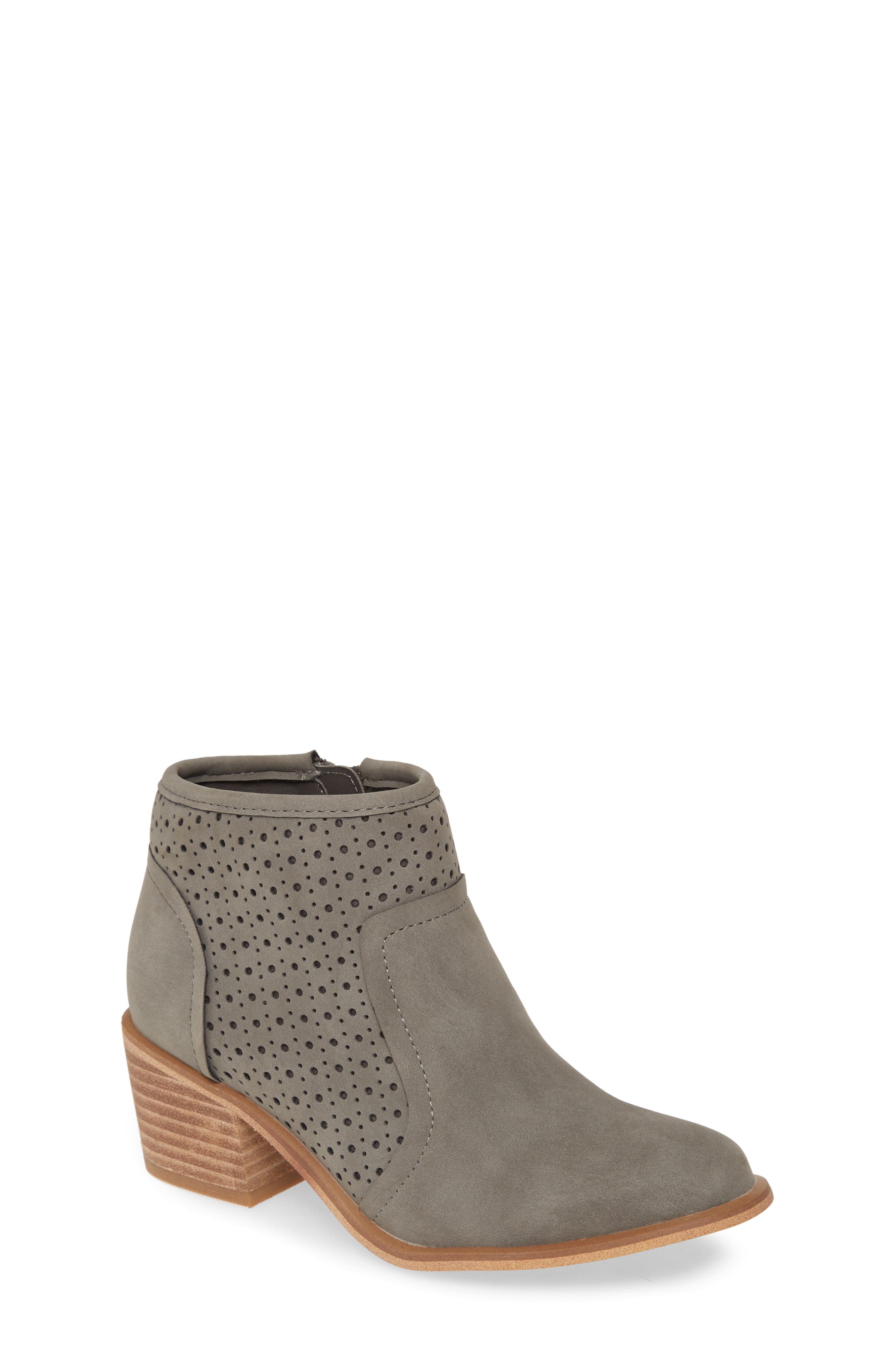 Treasure & Bond Perforated Block Heel Bootie, Main, color, 