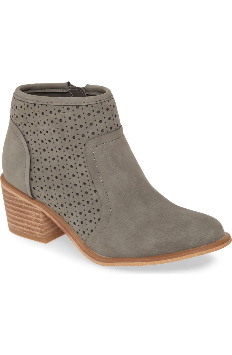 Treasure & Bond Perforated Block Heel Bootie, Main, color,