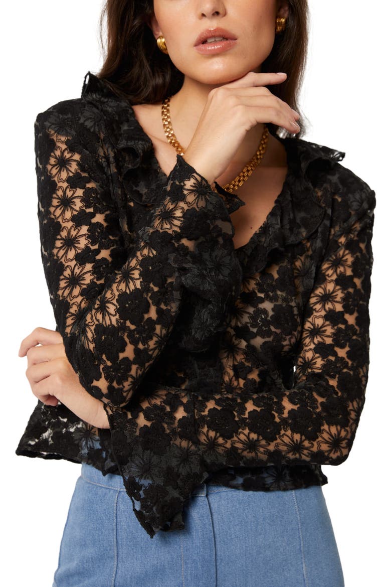 Lucia Blouse, Alternate, color, Black