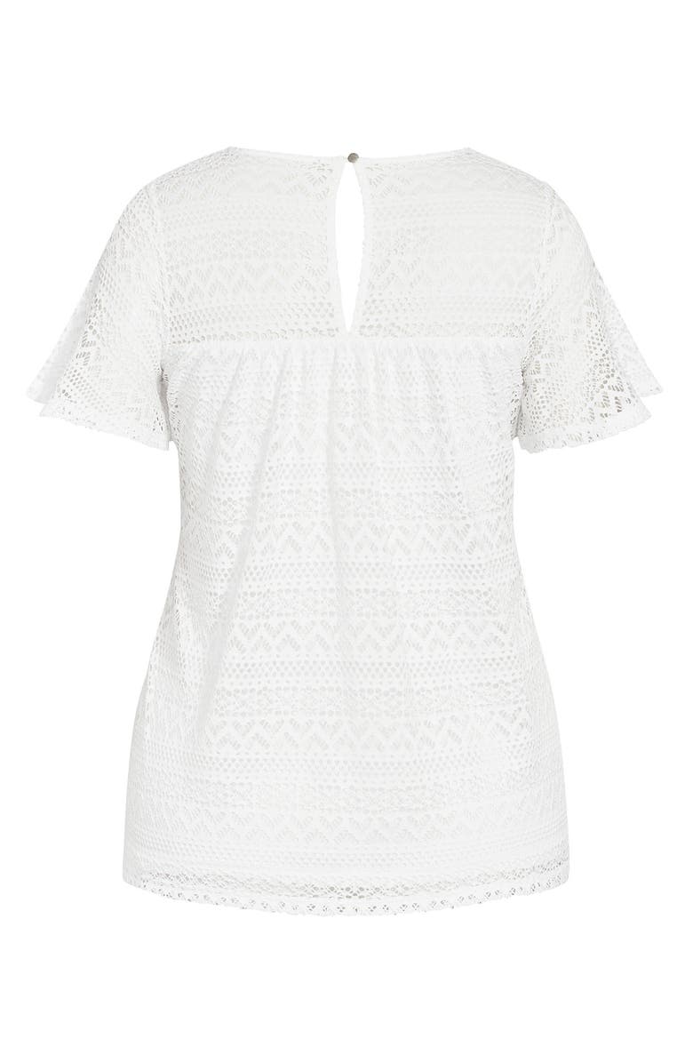 City Chic Women's Serenity Lace Top, Alternate, color,