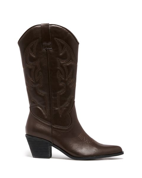 CLAYTON Pointed Toe Western Boot