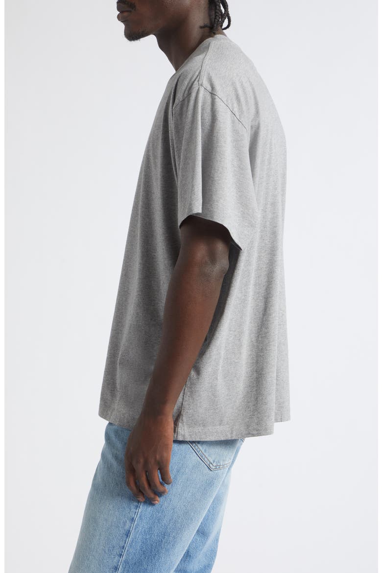 Oversize Numeric Cotton T-Shirt, Alternate, color, LIGHT GREY MELANGE