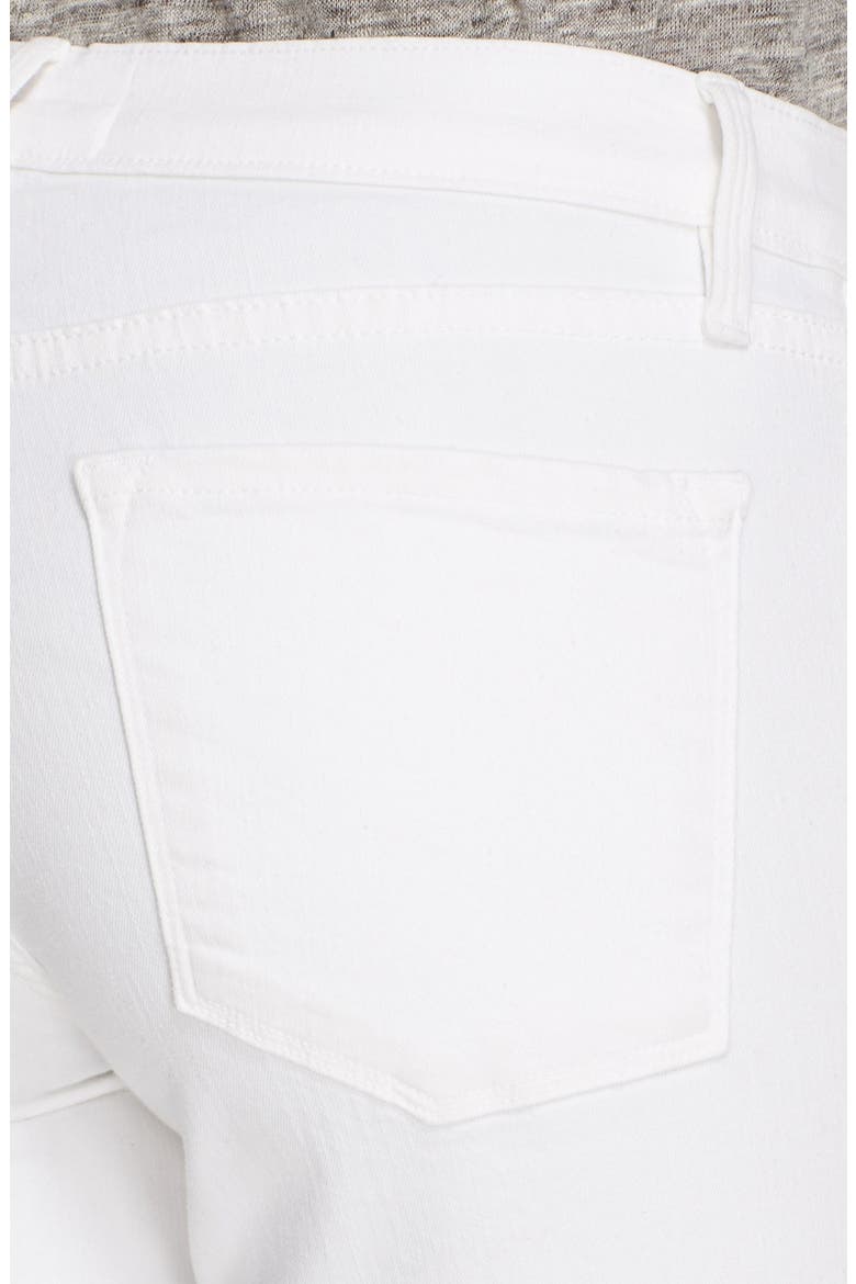 'Le Skinny de Jeanne' Distressed Crop Jeans, Alternate, color, LILAC BLANC