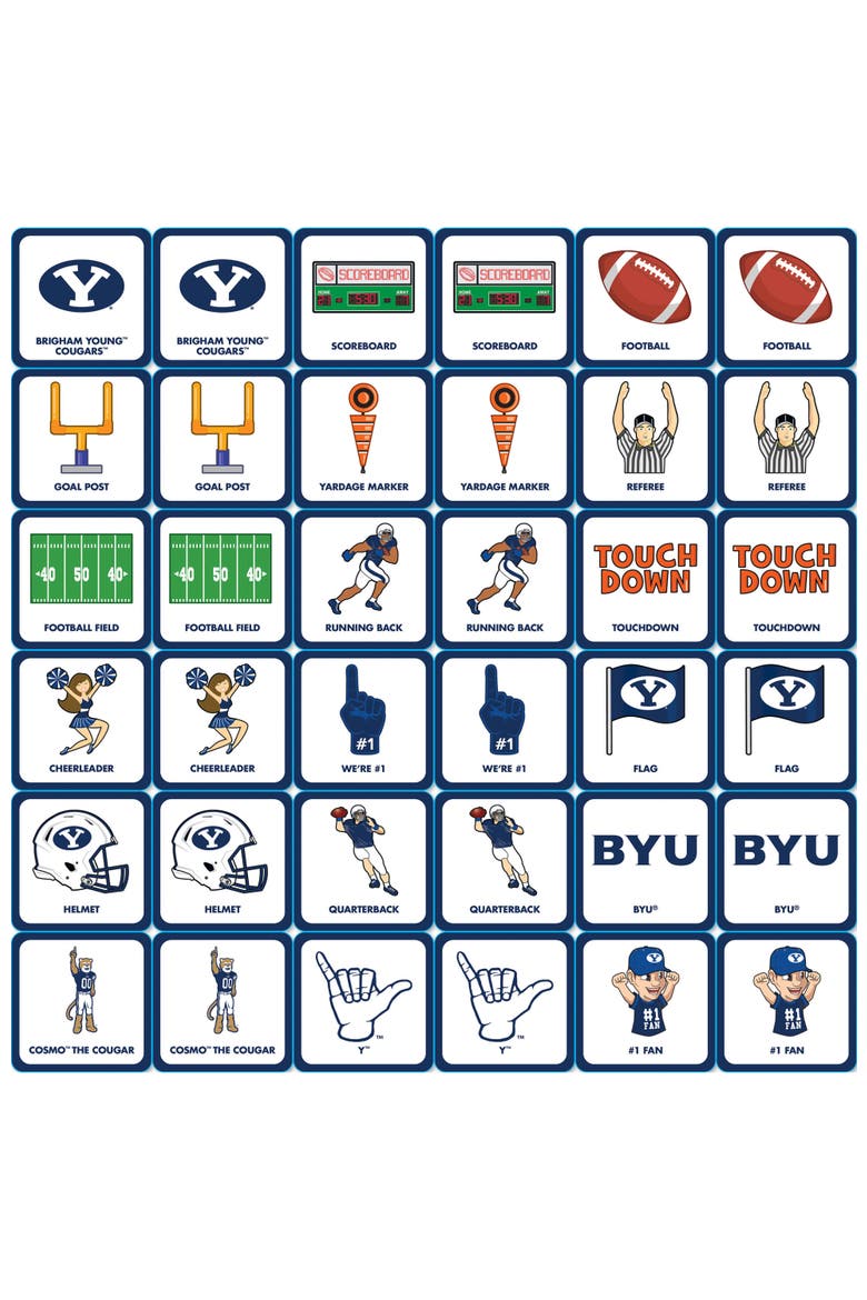 BYU Cougars Matching Game, Alternate, color, Multicolor