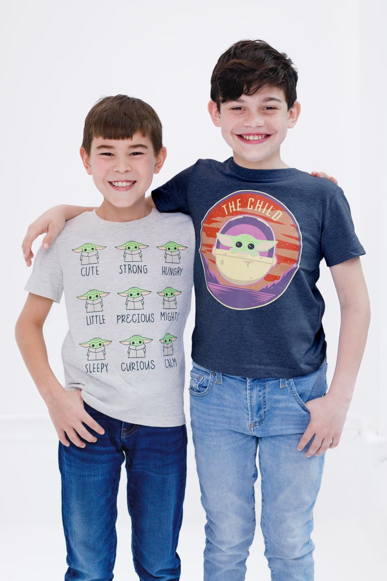 Yoda 2-Pack T-Shirts, Alternate, color, blue / white