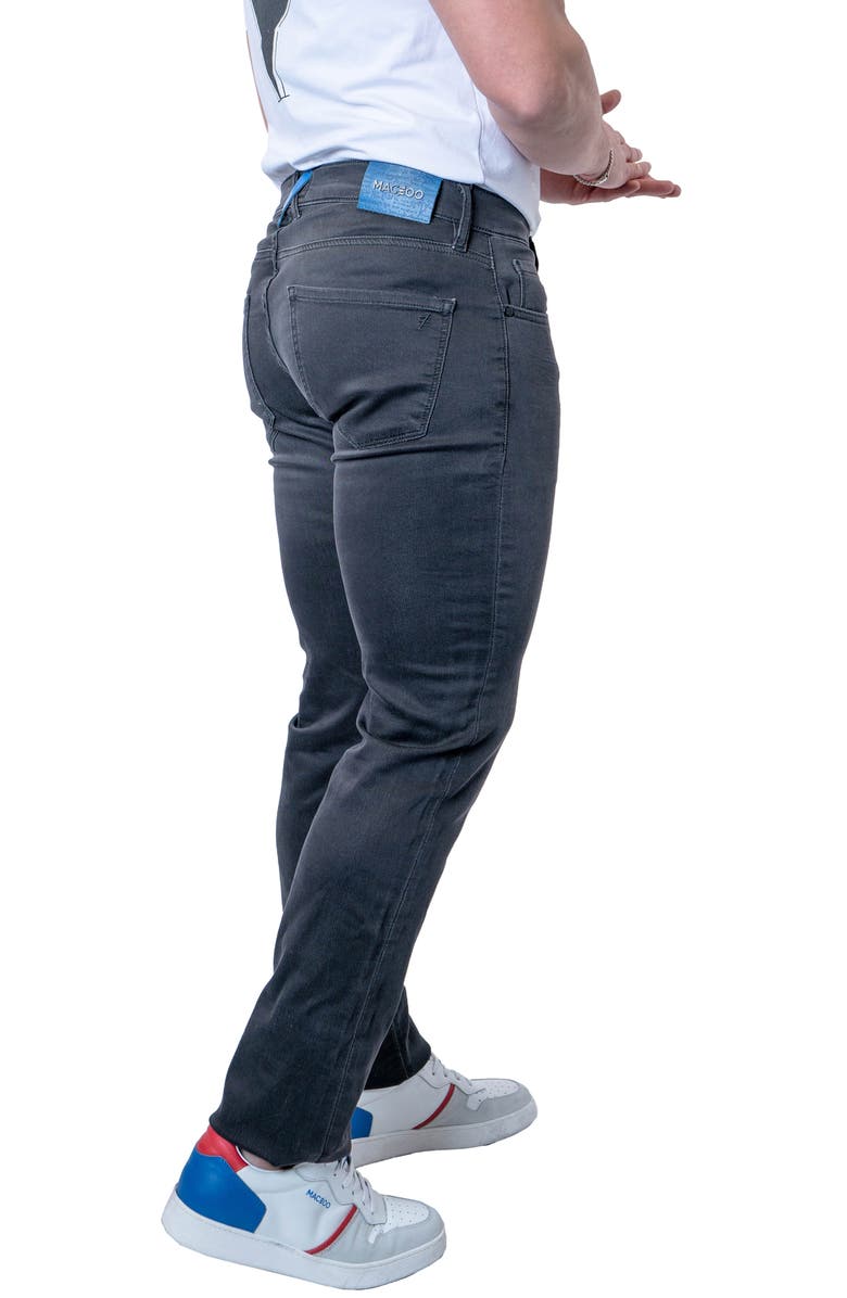 Maceoo Athletic Fit Stretch Jeans, Alternate, color, Grey