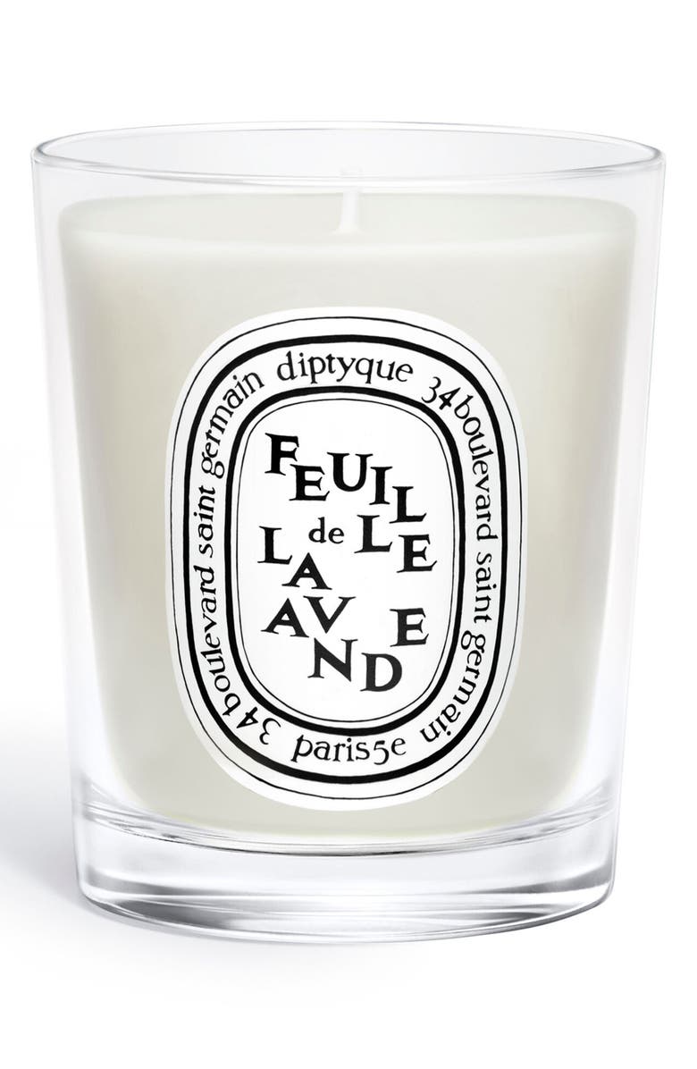 Diptyque Feulle de Lavande (Lavender Leaf) Scented Candle, Main, color, 