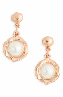 Karine Sultan Faux Pearl Drop Earrings