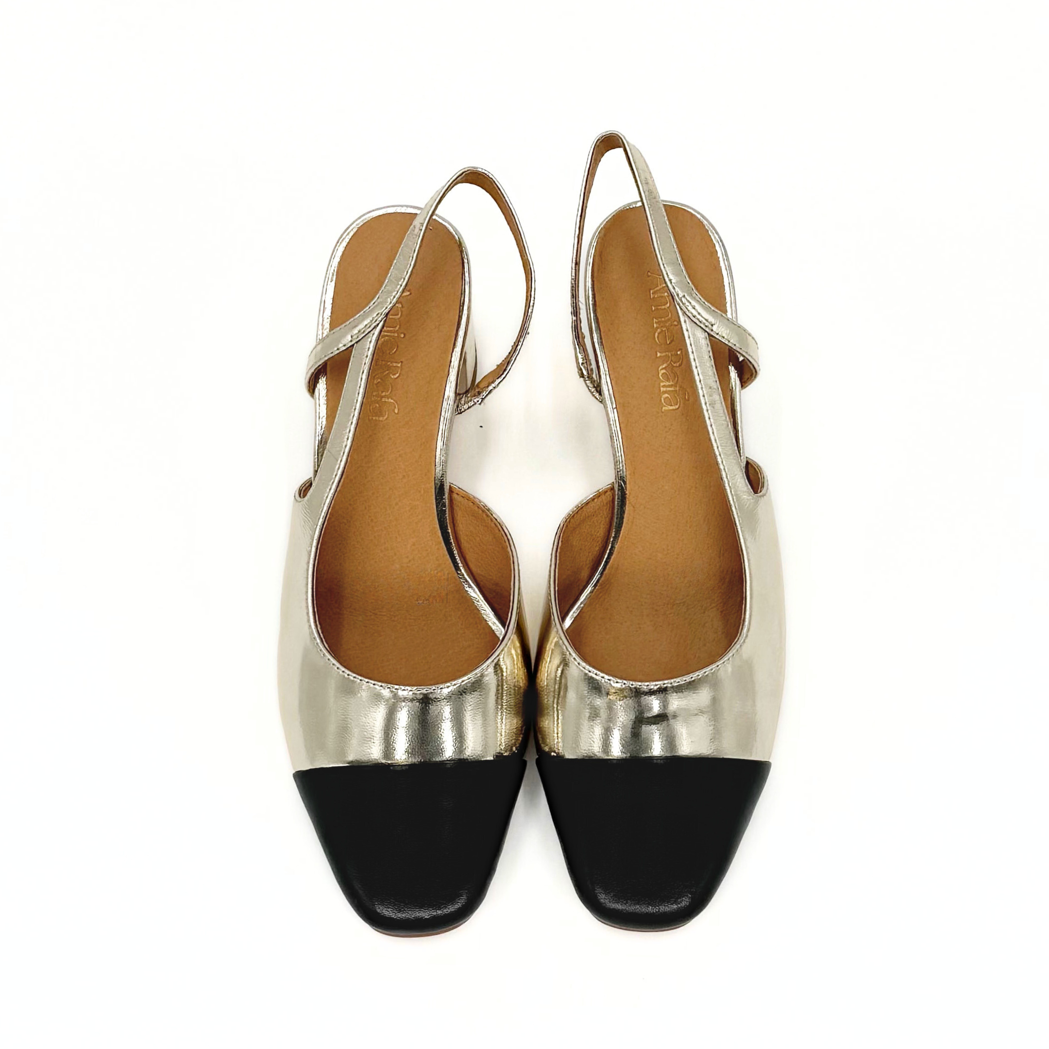 Amie Rafa Paris Slingback Heels, Alternate, color, Gold