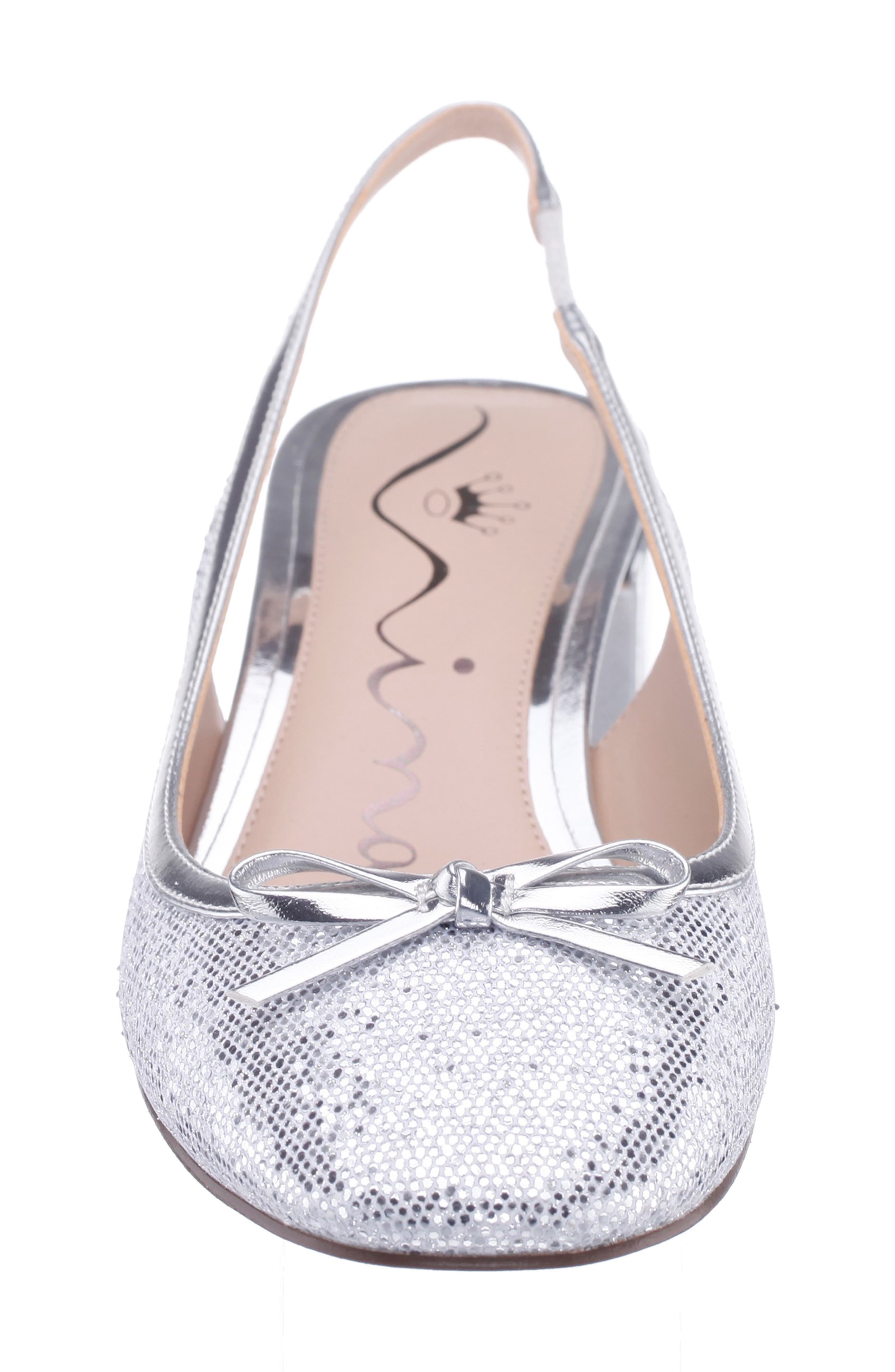 Nina Kourtny Slingback Pump, Alternate, color, Silver