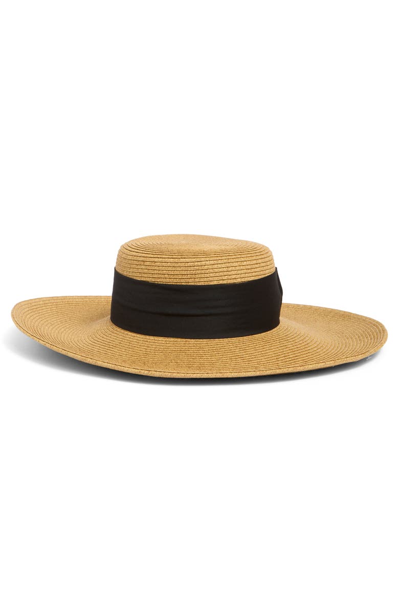 NORDSTROM RACK Floppy Bow Sun Hat, Alternate, color, Dark Natural