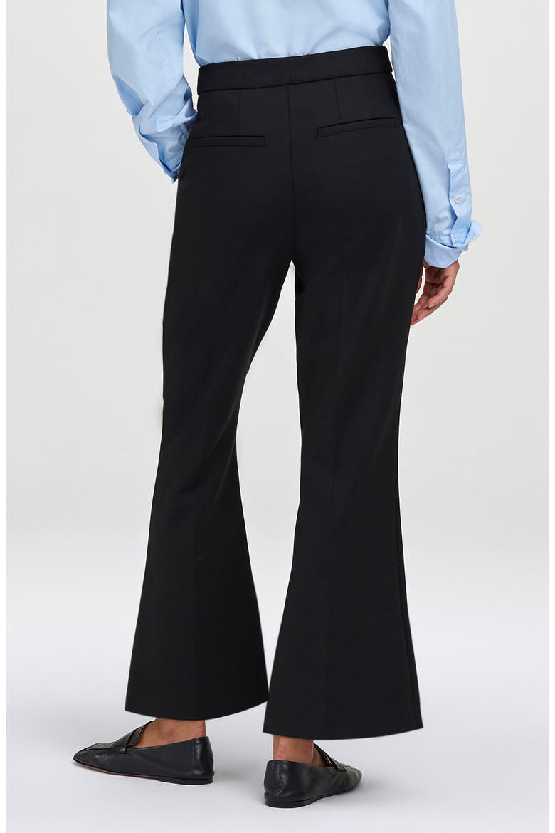 Sophie Cropped Flare Pants, Alternate, color, BLACK