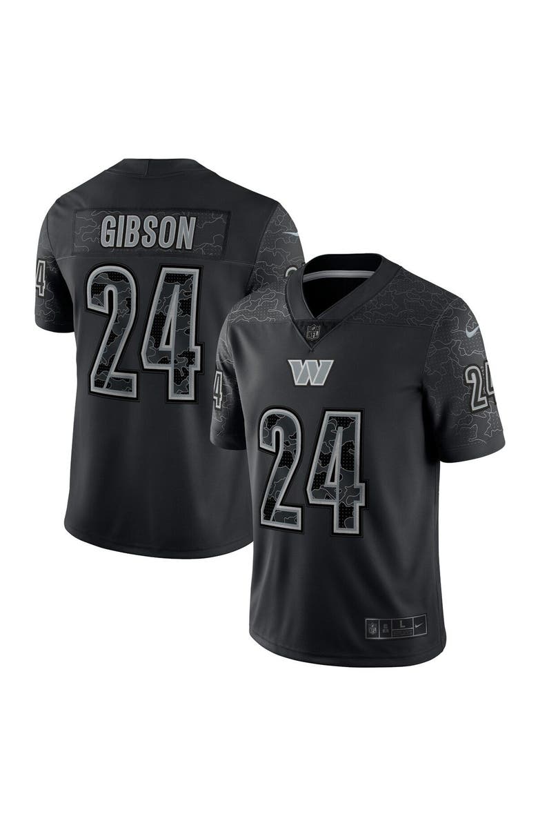 Nike Men's Nike Antonio Gibson Black Washington Commanders RFLCTV Limited Jersey, Main, color, 