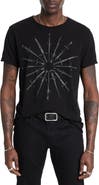 John Varvatos Daggers Raw Edge Graphic T-Shirt