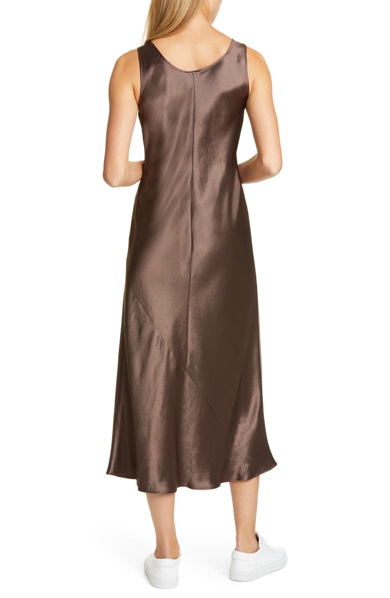 Max Mara Leisure Talete Satin Midi Tank Dress, Alternate, color, 