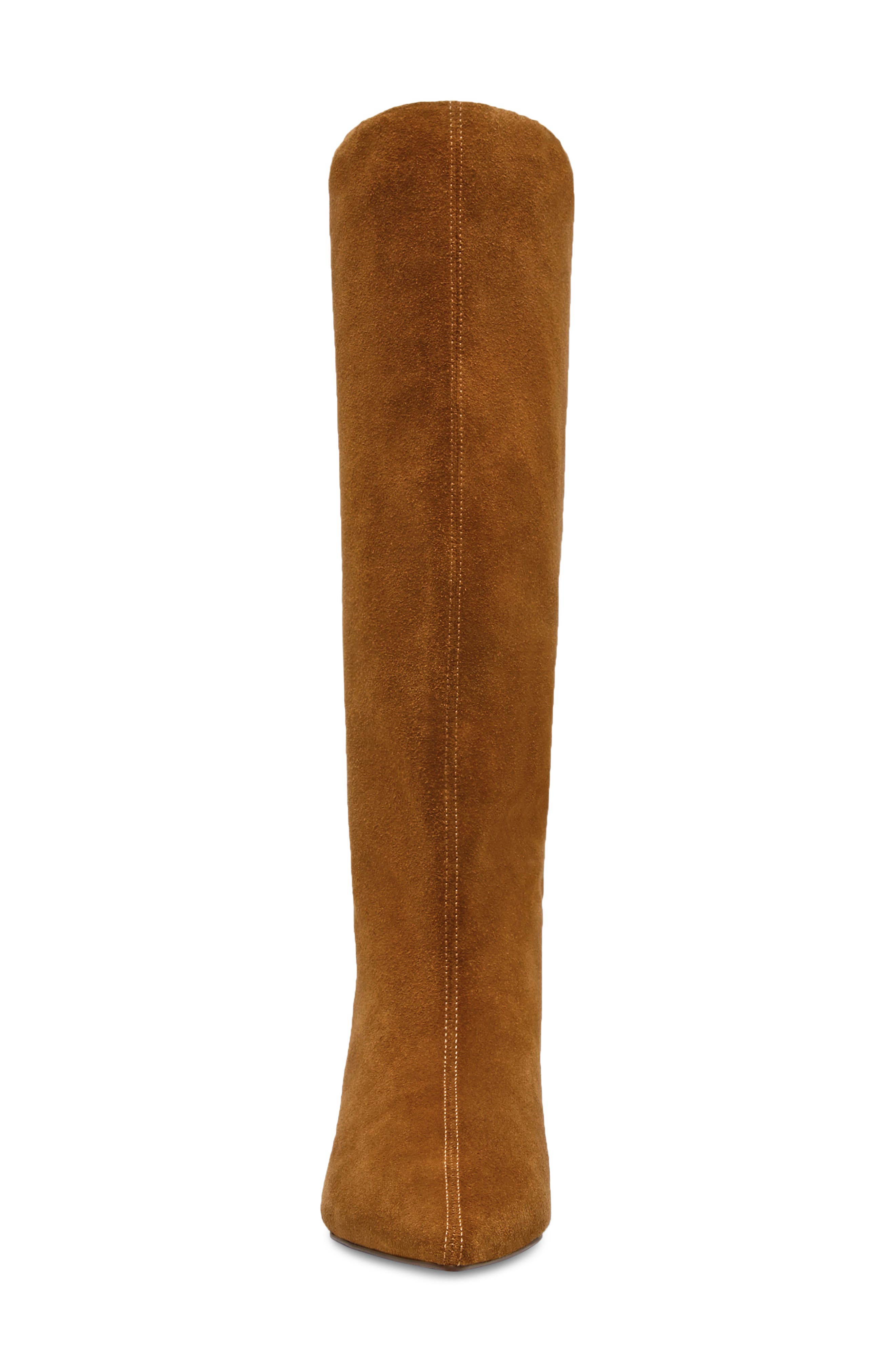 Lychee Pointed Toe Boot, Alternate, color, CHESTNUT SUEDE