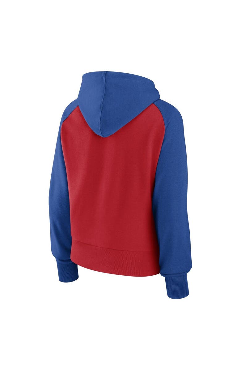 FANATICS Women's Fanatics Royal/Red Chicago Cubs Pop Fly Pullover Hoodie, Alternate, color, Royal