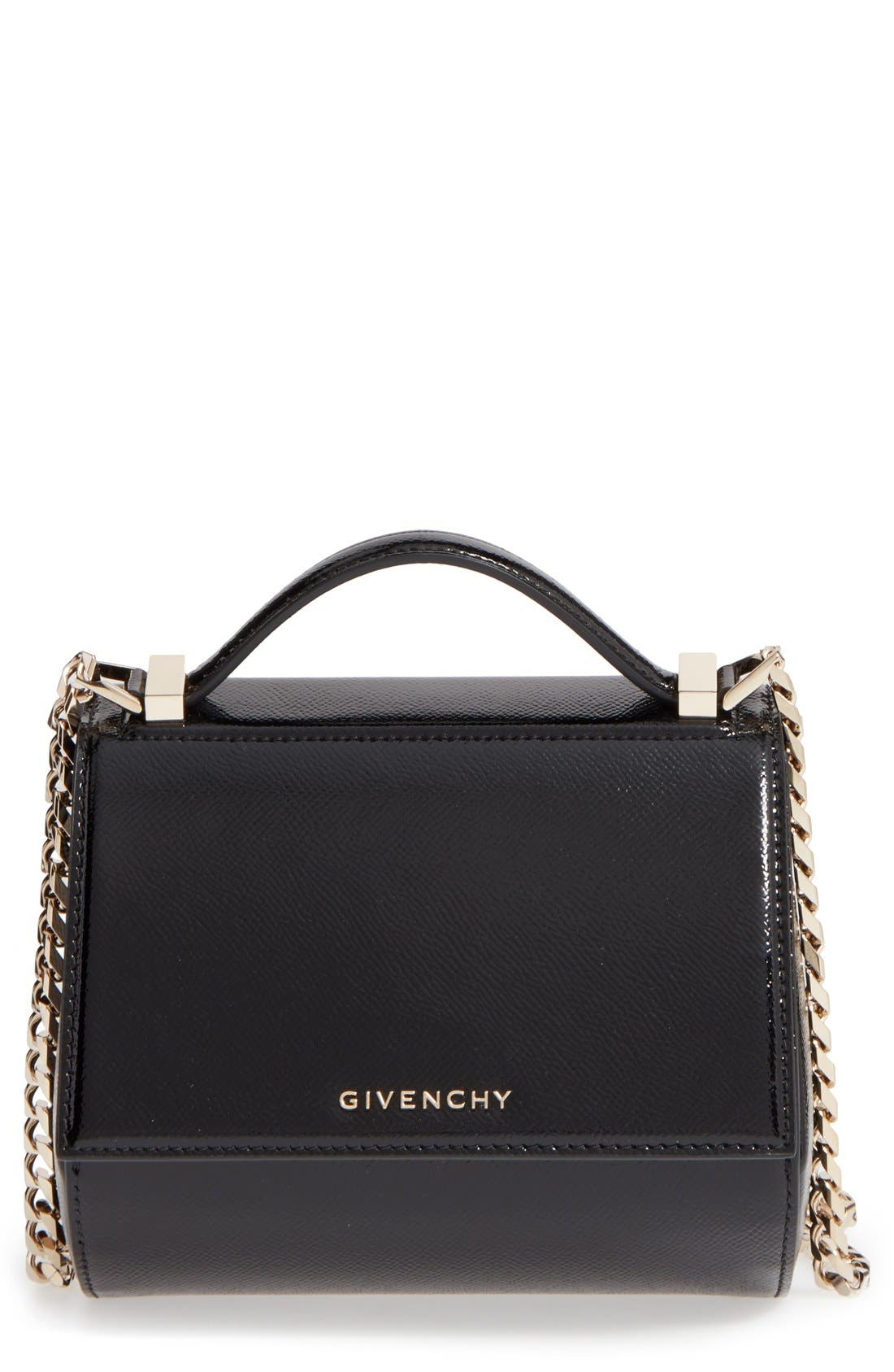 Givenchy 'Mini Pandora Box' Leather Shoulder Bag, Main, color, 
