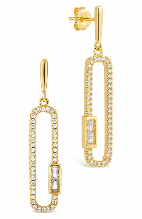 Lock Drop Earrings