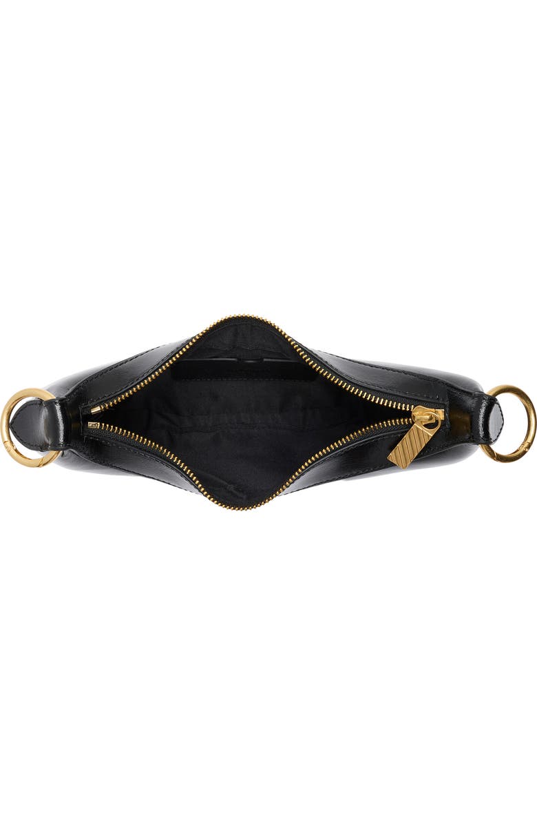 Off-White Hemisphere Leather Hobo Bag, Alternate, color, Black