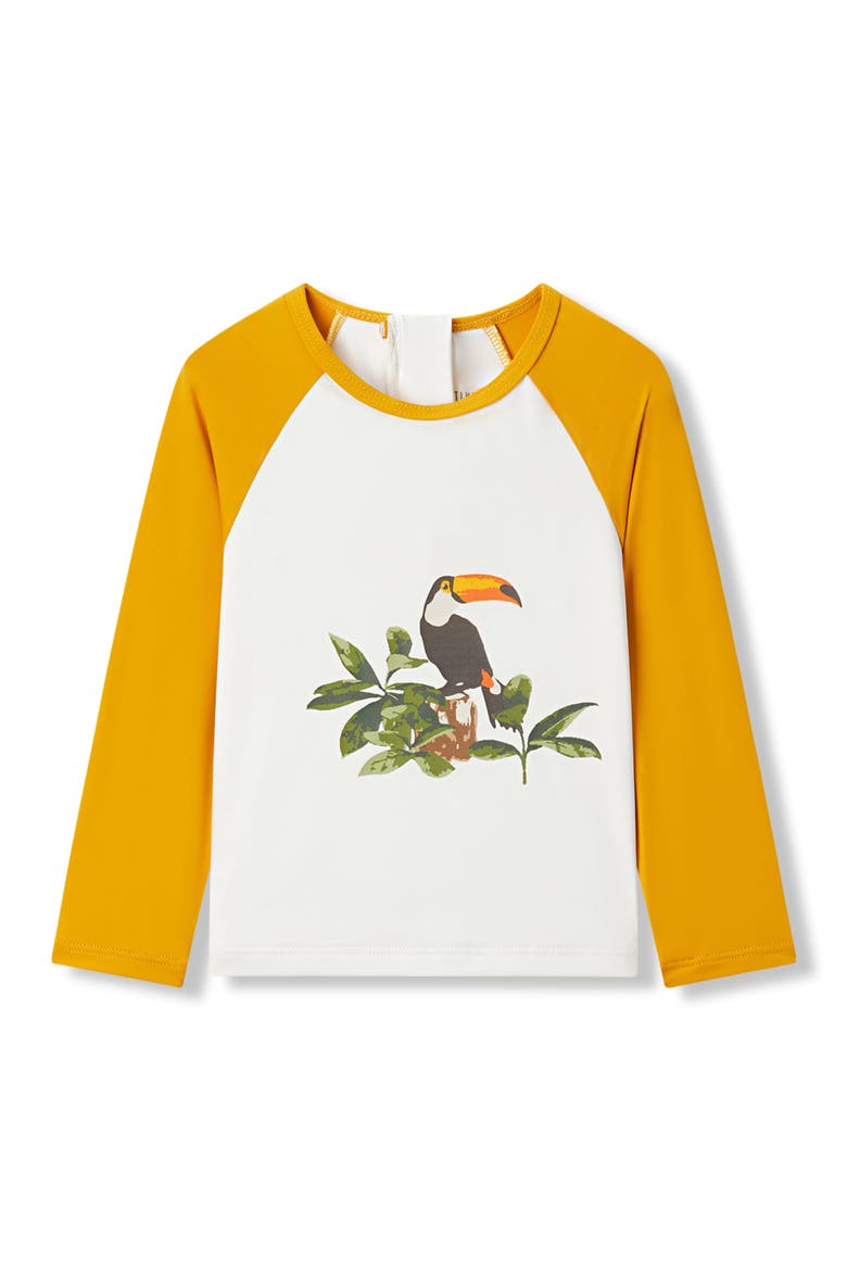 Long Sleeve Shirt and Trunks Swim Set, Main, color, Island Toucan